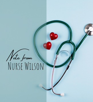 Note from Nurse Wilson 